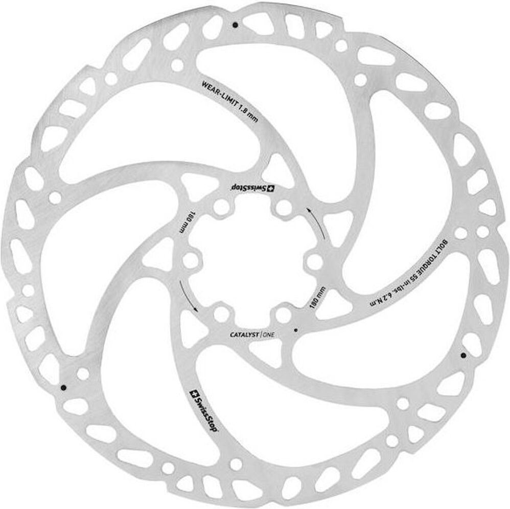 Swiss Stop disfreno catalyst one 6 agujeros 203mm frenos disco bicicleta  (UNICA)