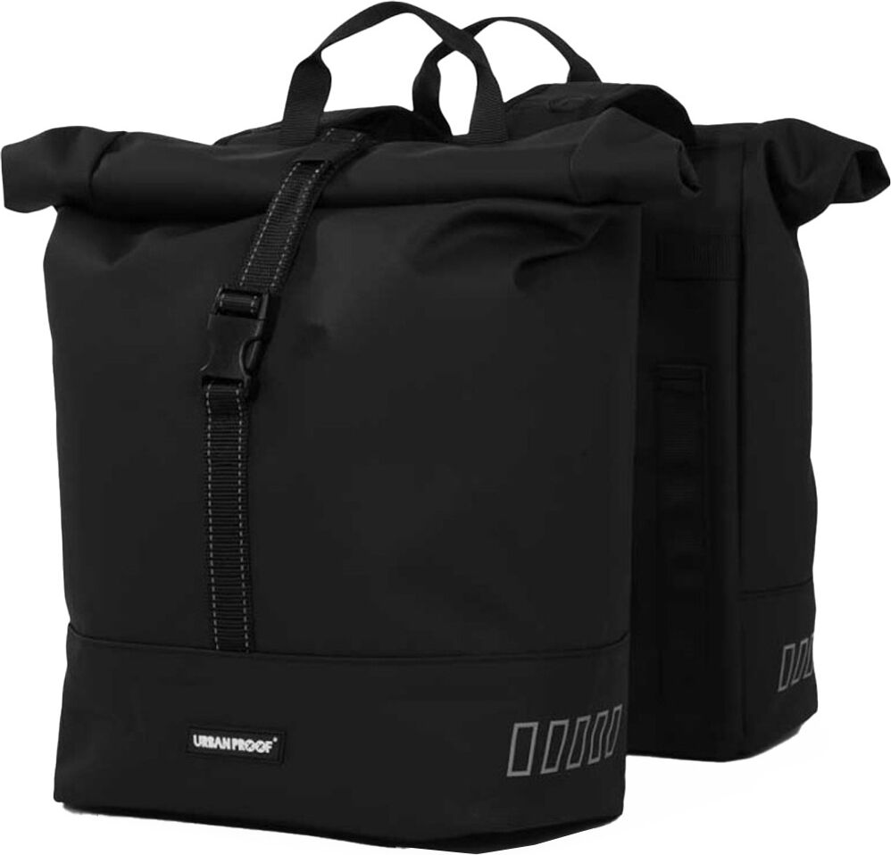 Urbanp double roll 38l alforjas bicicleta Negro (UNICA)