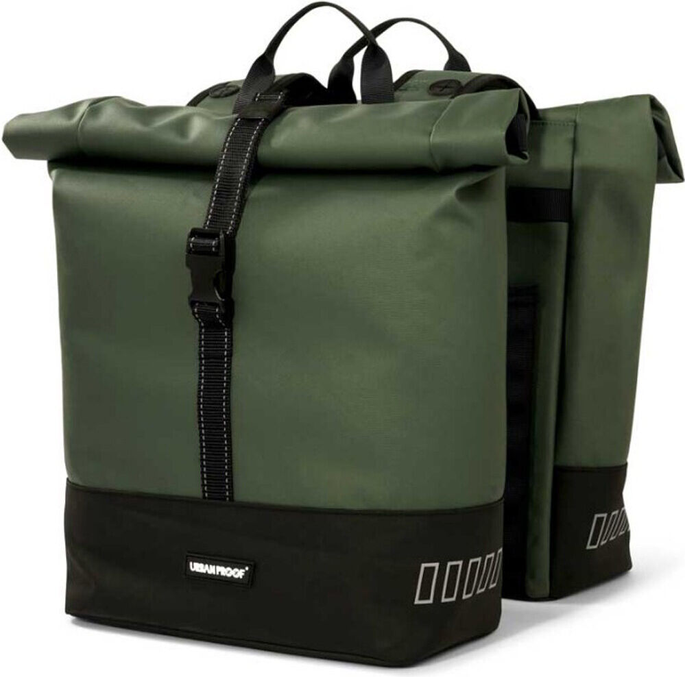 Urbanp bike bag double roll 38l alforjas bicicleta Verde (UNICA)