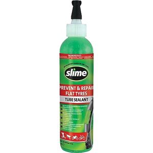Slime 10015 Rad Schlauchreparatur-Dichtmittel, Verhindern und Reparieren, Geeignet für alle Fahrräder, mit Aufhänger, Ungiftig, Umweltfreundlich, 237-ml-Flasche (8 oz)