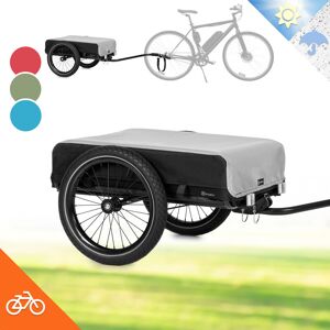 Klarfit Remorque Velo Cargo, Charette Velo à 2 Roues, Remorque Vélo pour Bicyclette, Kit de Fixation pour Remorques en Acier avec Attelage et - Publicité