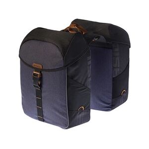 Basil double sacoche Miles34L bleu/gris - Publicité