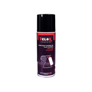 Velox Huile/lubrifiant chaine dry lube condition seche (aerosol 200 ml) - Publicité