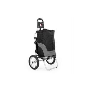 Duramaxx Carry Grey Remorque pour vélo avec sac de transport amovible -Charge 20kg max. - Noir & gris - Publicité