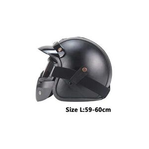 GENERIQUE Casque ahp abs motobiker open face 3/4 casque personnalisé hommes femmes - Publicité