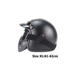 GENERIQUE Casque ahp abs motobiker open face 3/4 casque personnalisé hommes femmes - Publicité