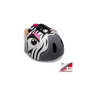 Crazy Safety Casque de Vélo Zèbre Noir/Blanc pour les enfants de 2 à 7 ans - Sécurité vérifiée et certifié EN 1078 - Publicité