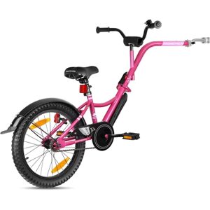 PROMETHEUS BICYCLES® Velo tandem follow me enfant 18 pouces rose