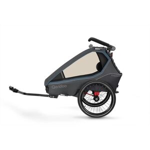 Qeridoo® Remorque de velo enfant Kidgoo1 Navy Blue collection 2023