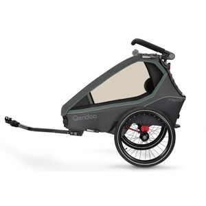 Qeridoo® Remorque de vélo enfant Kidgoo2 Ivy Green