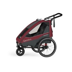 Qeridoo® Remorque de vélo enfant Sportrex 2 édition limitée Cayenne Red...