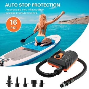 TOMTOP JMS Pompe à air de gonflage électrique 16PSI avec buses 6PCS pour SUP gonflable et bateau - Publicité