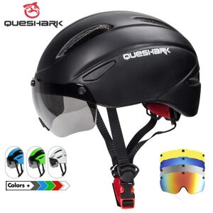 Casque de cyclisme avec lentille amovible vtt casque de vélo hommes femmes équitation vélo casquette de sécurité taille S 52-58 cm