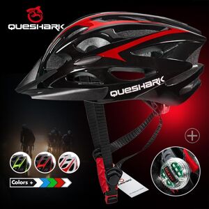 Led casque de cyclisme ultraléger vtt route casques de vélo vélo moto équitation casquette de sécurité avec pare-soleil et feu arrière