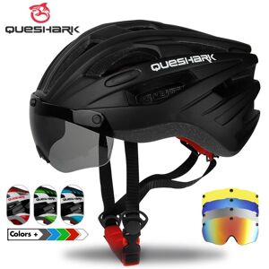 – casque de vélo, vtt, vélo de route, casquette de sécurité pour cyclisme, moto, avec lentille amovible