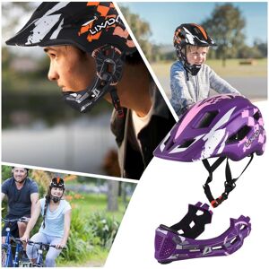 Casque de cyclisme pour enfants casque intégral détachable casque de cyclisme réglable pour enfants cyclisme