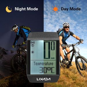 Lixada – compteur de vélo sans fil, étanche, compteur de vitesse, odomètre, 6 langues, LED - Publicité