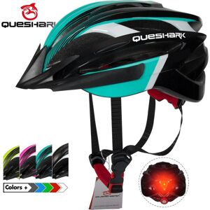 Casque de vélo avec lumière LED et feu arrière réglable ultraléger pour vélo de route de montagne, casquette de protection de sécurité pour adultes, hommes et femmes