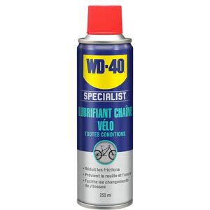 WD-40 SPECIALIST • Lubrifiant Chaîne Vélo Toutes Conditions • Aérosol • Formule au PTFE pour empêcher l'adhérence des saletés • Protection anticorrosion • Réduit les points de friction • 250 ML - Publicité