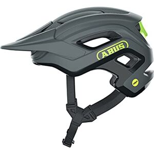 ABUS Casque MTB Cliffhanger MIPS Casque de vélo pour les trails exigeants avec protection contre les chocs MIPS & grandes ouvertures d'aération pour hommes et femmes Gris/Jaune, taille L - Publicité