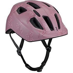 BBB Cycling Hero Kids,  Casque de vélo réfléchissant pour Enfant Motif Palmiers Rose Taille M 52-56 cm Jeunesse Unisexe, (52-56cm) - Publicité