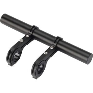 Ezweiji Extension de Guidon de vélo, diamètre de 25,4-31,8 mm Extension de Guidon de vélo avec Deux Supports de Guidon Support pour Lampe de Poche Smartphones appareils GPS (Noir) - Publicité