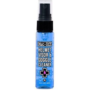 Muc-Off Nettoyant pour Casque, Visière et Lunettes de Vélo et de Moto Nettoyant pour Équipement Moto Antibactérien et Biodégradable 30 ml - Publicité