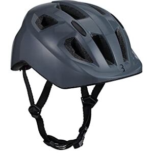 BBB Cycling Hero Kids BBB  Casque de vélo pour Enfant avec Filet Anti-Insectes Taille M (52-56 cm) Jeunesse Unisexe, Paresseux Gris foncé, M (52-56cm) - Publicité