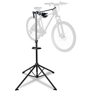 Ultrasport Socle montage pour vélo stable, pour les travaux réparations sur tous les modèles de vélos, fixation Quicklock qui n'abime pas la peinture, porte-outils magnétique, max 30 kg, Argent/Bleu - Publicité