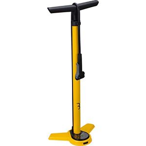 BBB Cycling Pompe à air pour vélo avec manomètre, Pompe à Main avec DualHead 3.0 pour Presta Dunlop et Schrader  Jaune 670 mm - Publicité