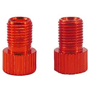 Adaptateur de Valve Presta à Schrader en Aluminium Adaptateur de Valve de vélo pour vélo 2Pcs Rouge élégant et Populaire - Publicité