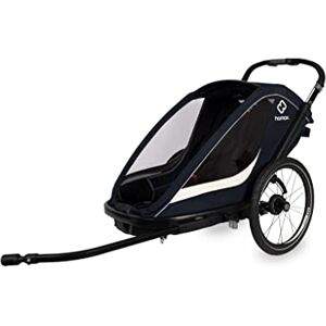 HAMAX Breeze Remorque de vélo pour Enfant Bleu Marine/crème - Publicité