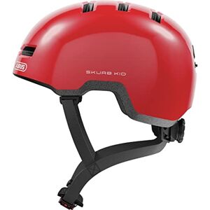 ABUS Casque pour enfants Skurb Kid casque de vélo robuste au look skater avec place pour une tresse et designs variés pour filles et garçons Rouge brillant, taille M - Publicité