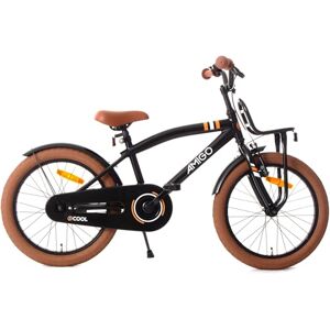 AMIGO 2Cool Vélo pour enfant garçon 18" avec frein à rétropédalage et frein en V Noir Pour enfants de 5 à 7 ans - Publicité