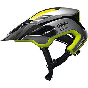 ABUS MonTrailer Quin casque VTT Casque de vélo intelligent avec détection d’accidents et système d'alarme SOS pour hommes et femmes Jaune, taille M - Publicité