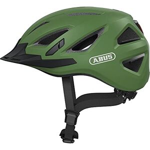 ABUS Urban-I 3.0 Casque Vélo Urbain Casque de Vélo Moderne avec Lumière Arrière et Visière pour Circulation en Ville Unisexe Vert, Taille L - Publicité