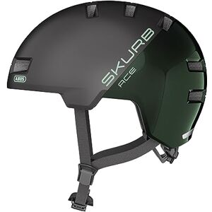 ABUS Casque de ville Skurb ACE Casque de vélo stylé pour le quotidien, le skate, le BMX ou le longboard Vert (Moss Green), taille M - Publicité