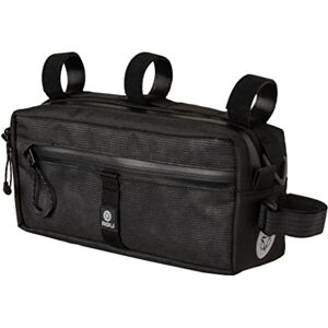 AGU Sacoche de Guidon pour Vélo Bar Bag, Sacoche de Guidon 2 litres, Hydrofuge, Réfléchissante, Montage Simple, 100% Polyester Recyclé Noir Réfléchissant - Publicité