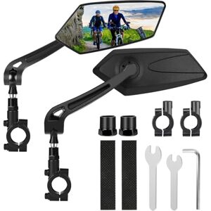 Vankarr 2 Pièces Retroviseur Velo Electrique Retroviseur Trotinette Electrique Rétroviseur Vélo Pliable Rétroviseurs Compatibles Guidon 20-24mm HD Rétroviseur de Sécurité Protection pour Vélo - Publicité