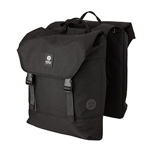 AGU Essentials DWR Urban Klickfix Sacoche Velo Double, 36L Accessoire Velo avec Bandoulière Détachable, 100% Polyester Recyclé, Tout Rest Au Sec Noir - Publicité