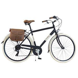 Via Veneto by canellini City pour roues de vélo Bike CTB Homme Vintage Retro via Veneto alluminium (Noir, 58) - Publicité