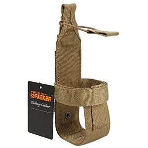 EXCELLENT ELITE SPANKER Outdoor Tactics Ceinture Portable Porte-bidon Molle Carrier Sac de Bouteille d'eau Militaire pour La Randonnée, Les Voyages, Le Vélo(Marron) - Publicité