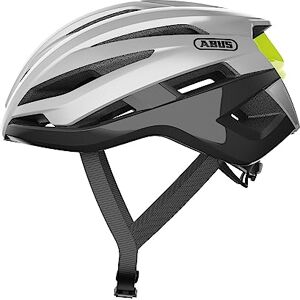 ABUS StormChaser Casque de Route Casque de Vélo léger et confortable pour Cyclisme professionnel Unisexe Argent, Taille S - Publicité