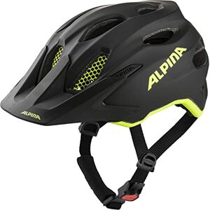 ALPINA Unisexe Enfants, CARAPAX JR. FLASH Casque de vélo black-neon yellow matt, 51-56 cm - Publicité