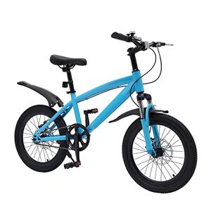 FENNNDS Vélo pour enfant de 18 pouces, 5 couleurs, VTT de qualité supérieure, en acier au carbone, pour garçons, filles, femmes et hommes, pour les excursions sportives en plein air (bleu) - Publicité