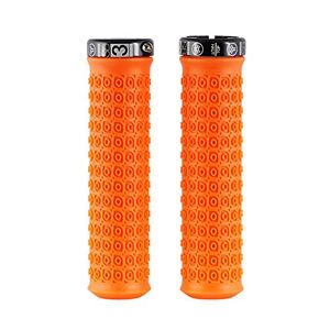 Muc Off SB3 Grips Kraken Grips pour Vélo Ultra Léger Grand Confort Fixation par Lock-on Orange/Noir - Publicité