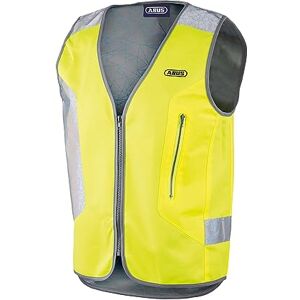 ABUS Gilet de sécurité Lumino Night Vest Gilet de sécurité avec feu arrière LED Jaune Taille M - Publicité