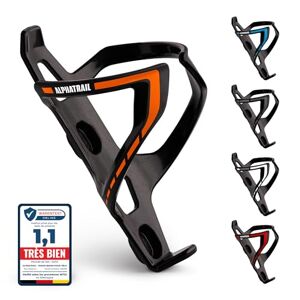 Alphatrail Porte-bidons de Vélo Max I Garantie Anti-Rupture à Vie 36g Lightweight Design I INCL. vis de Fixation I Compatible avec Cube, SKS, Elite, Topeak et Autres Bouteilles de Boisson I Orange - Publicité