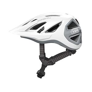 ABUS Casque de ville Urban-I 3.0 ACE casque de vélo sportif avec feu arrière LED, visière rallongée et fermeture magnétique pour hommes et femmes blanc, taille S - Publicité