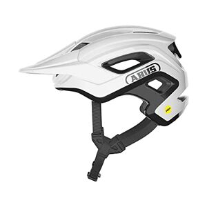 ABUS Casque MTB Cliffhanger MIPS Casque de vélo pour les trails exigeants avec protection contre les chocs MIPS et grandes ouvertures d'aération pour hommes et femmes Blanc Brillant, taille S - Publicité